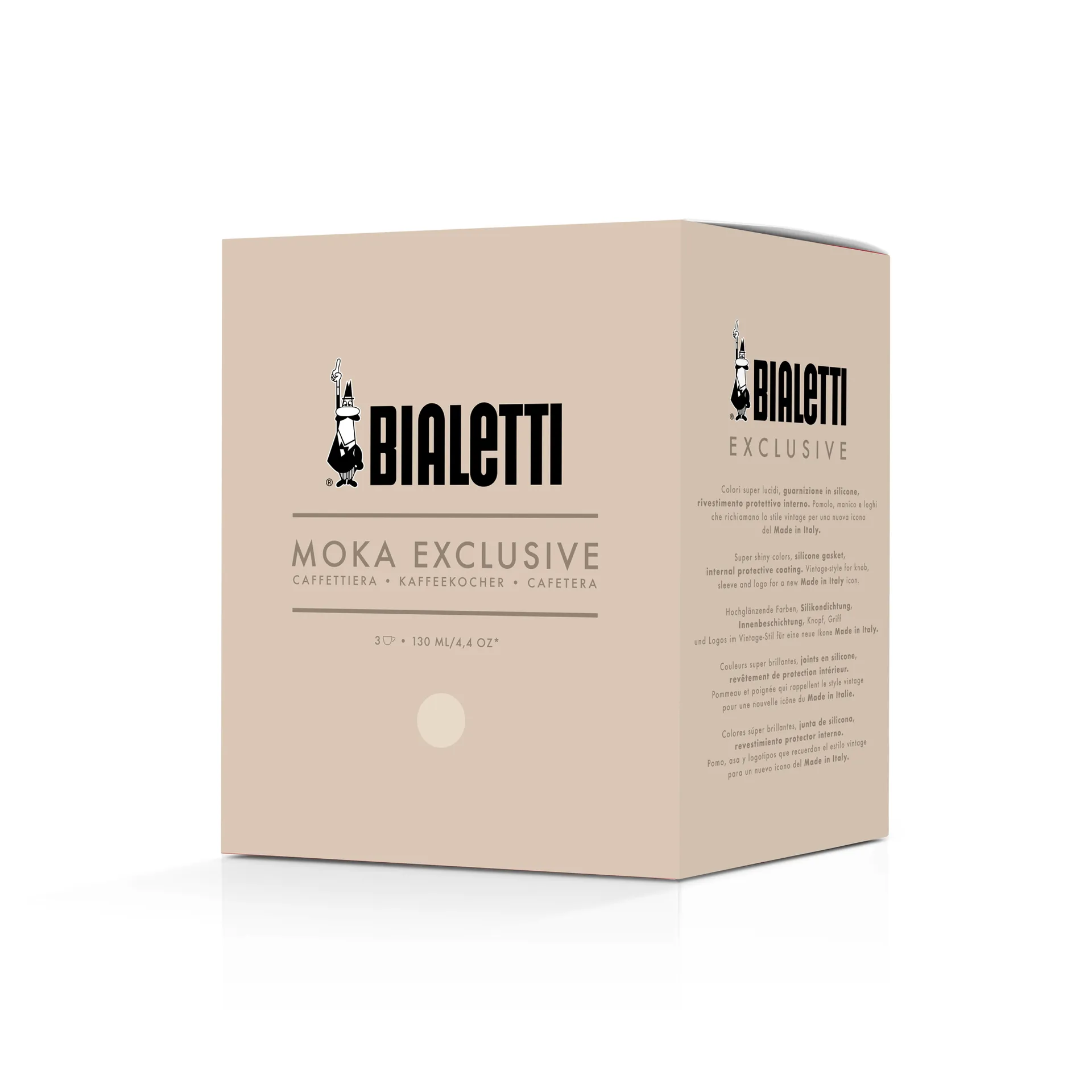 Bialetti exclusive mokabryggare, Creme, 3 koppar Bialetti