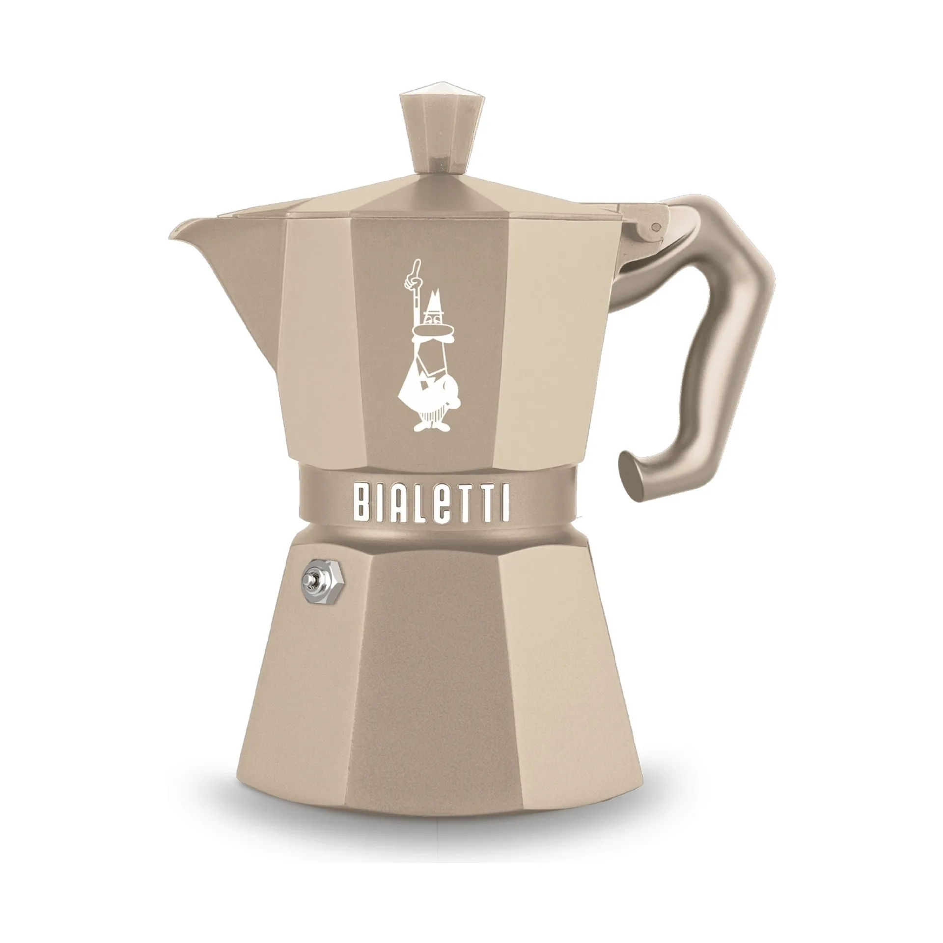 Bialetti exclusive mokabryggare induktion, Beige, 3 koppar Bialetti