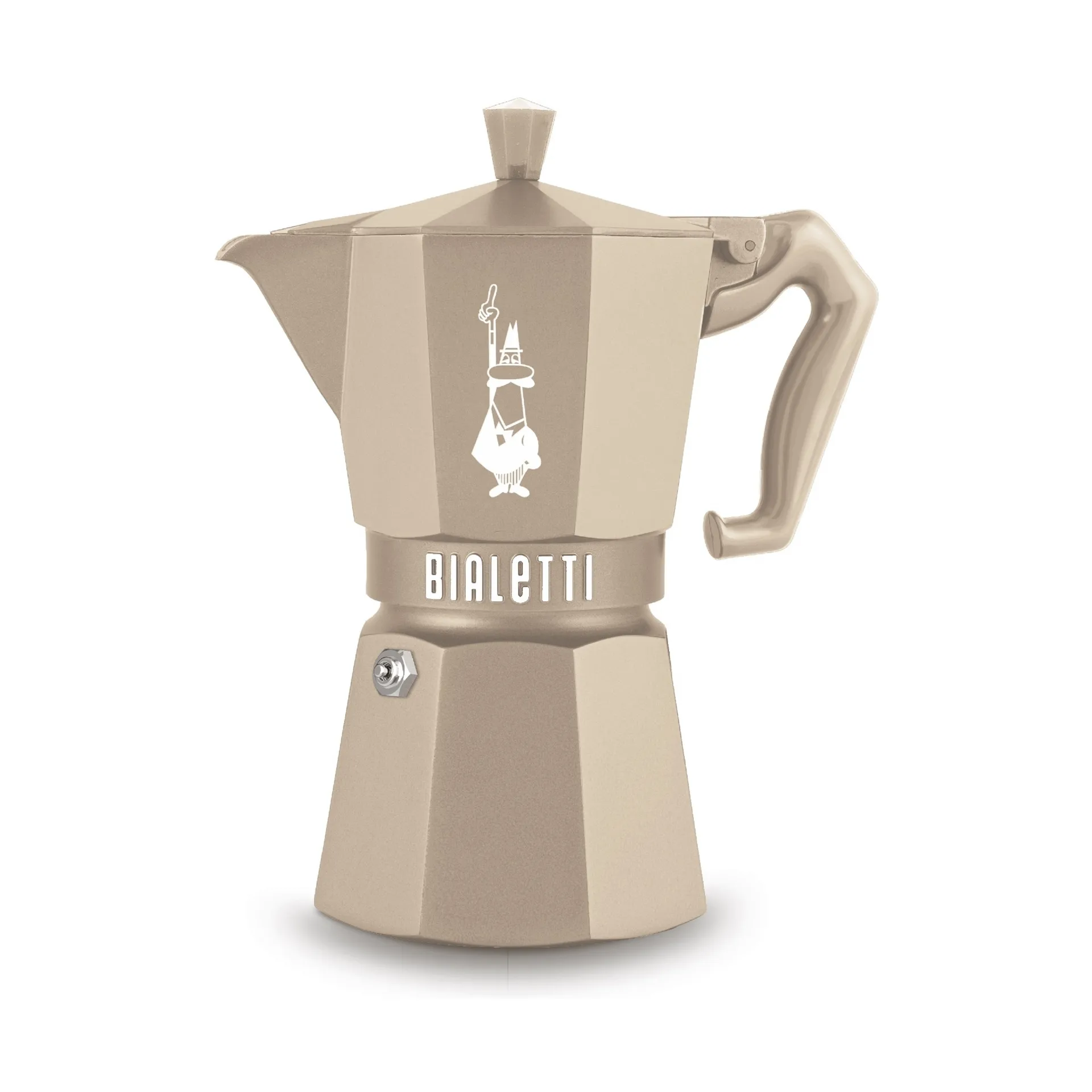 Bialetti exclusive mokabryggare induktion, Beige, 6 koppar Bialetti