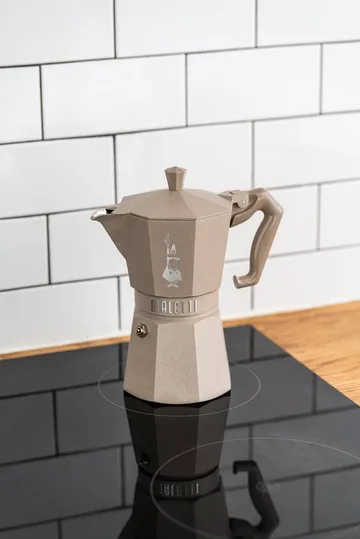 Bialetti exclusive mokabryggare induktion - Beige, 6 koppar - Bialetti