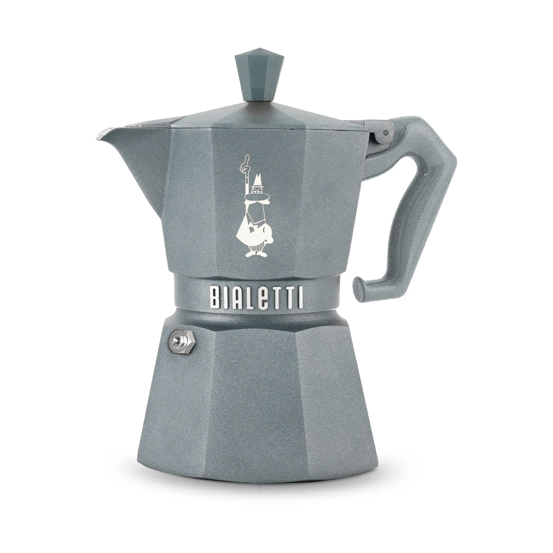 Bialetti exclusive mokabryggare induktion, Grå, 3 koppar Bialetti