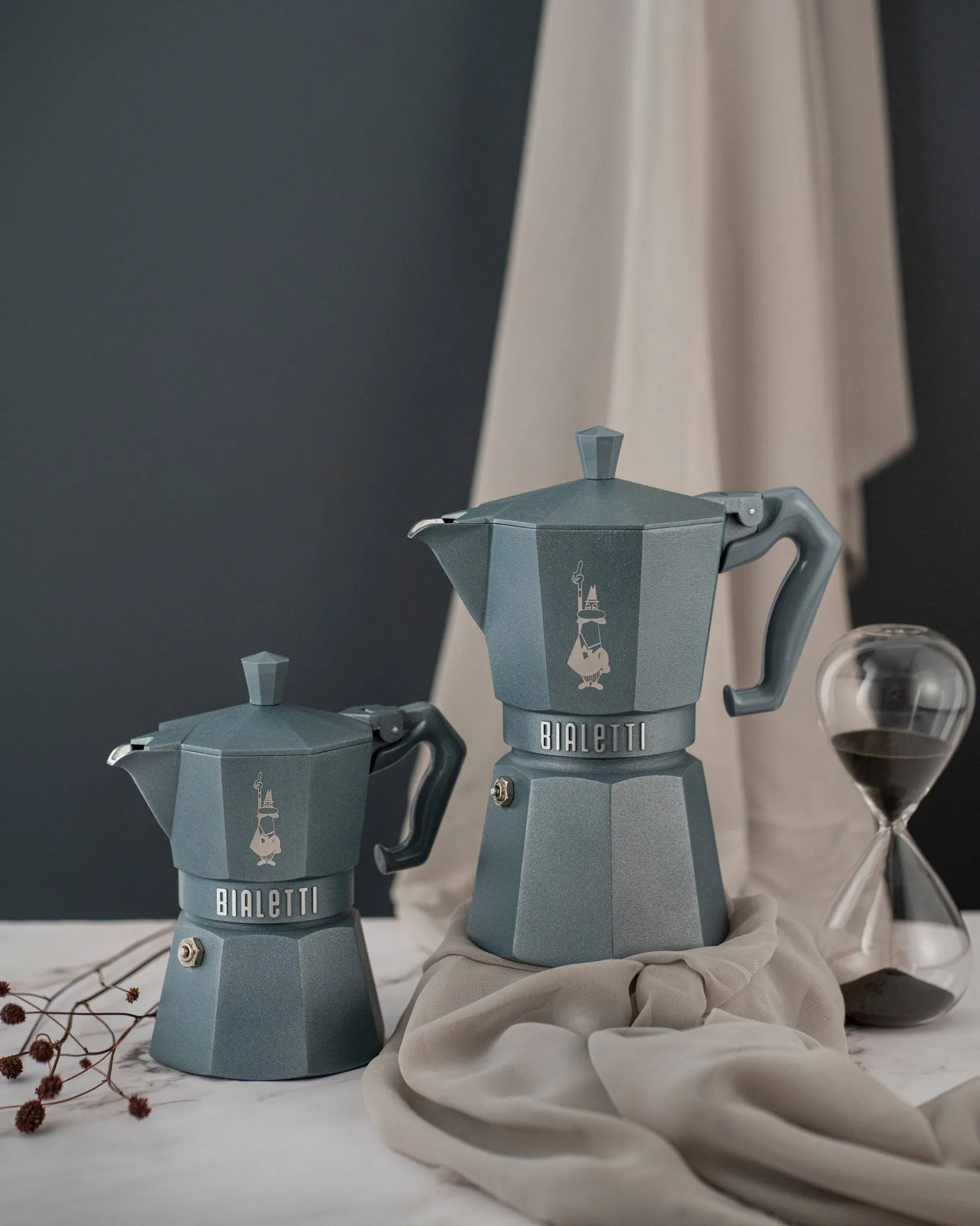 Bialetti exclusive mokabryggare induktion, Grå, 3 koppar Bialetti