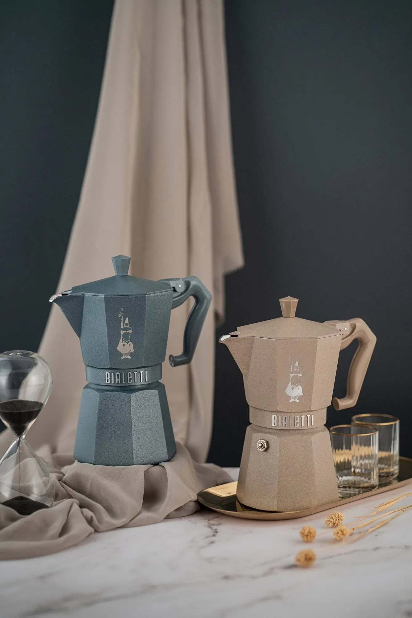 Bialetti exclusive mokabryggare induktion, Grå, 3 koppar Bialetti