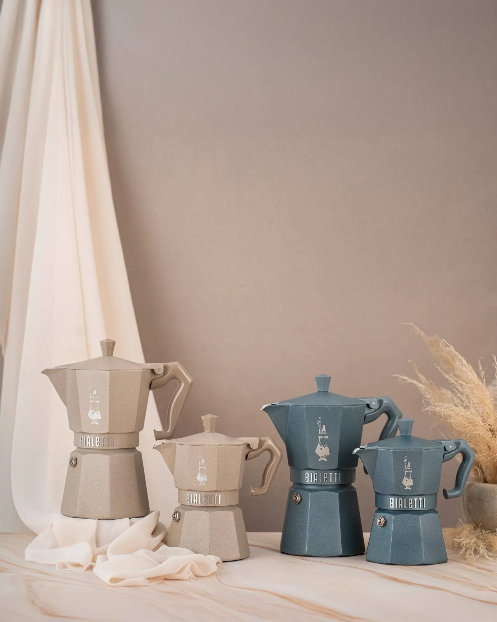 Bialetti exclusive mokabryggare induktion, Grå, 6 koppar Bialetti