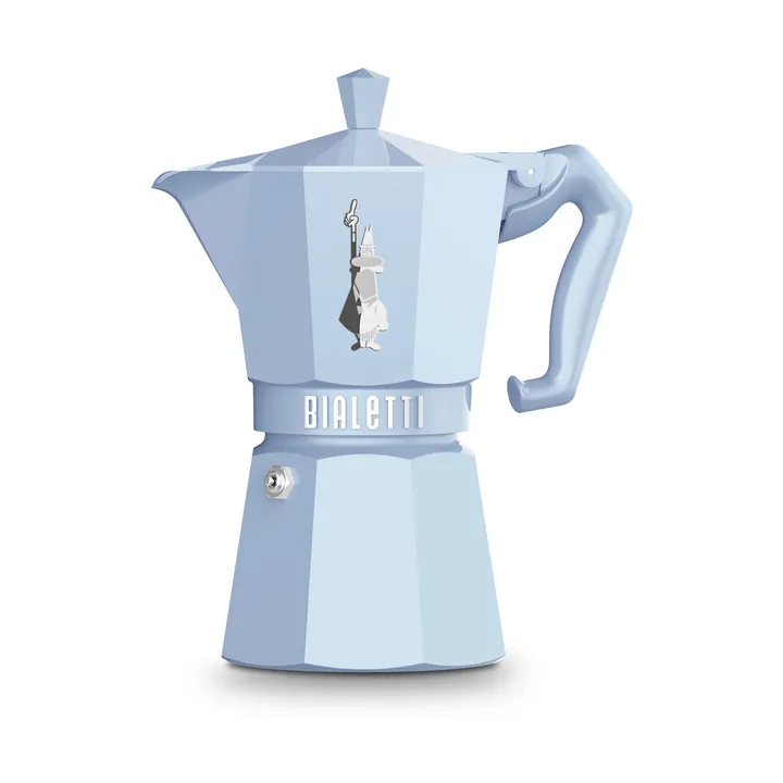 Bialetti exclusive mokabryggare - Ljusblå, 6 koppar - Bialetti