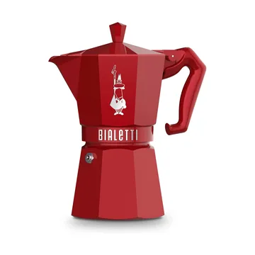 Bialetti exclusive mokabryggare - Röd, 6 koppar - Bialetti
