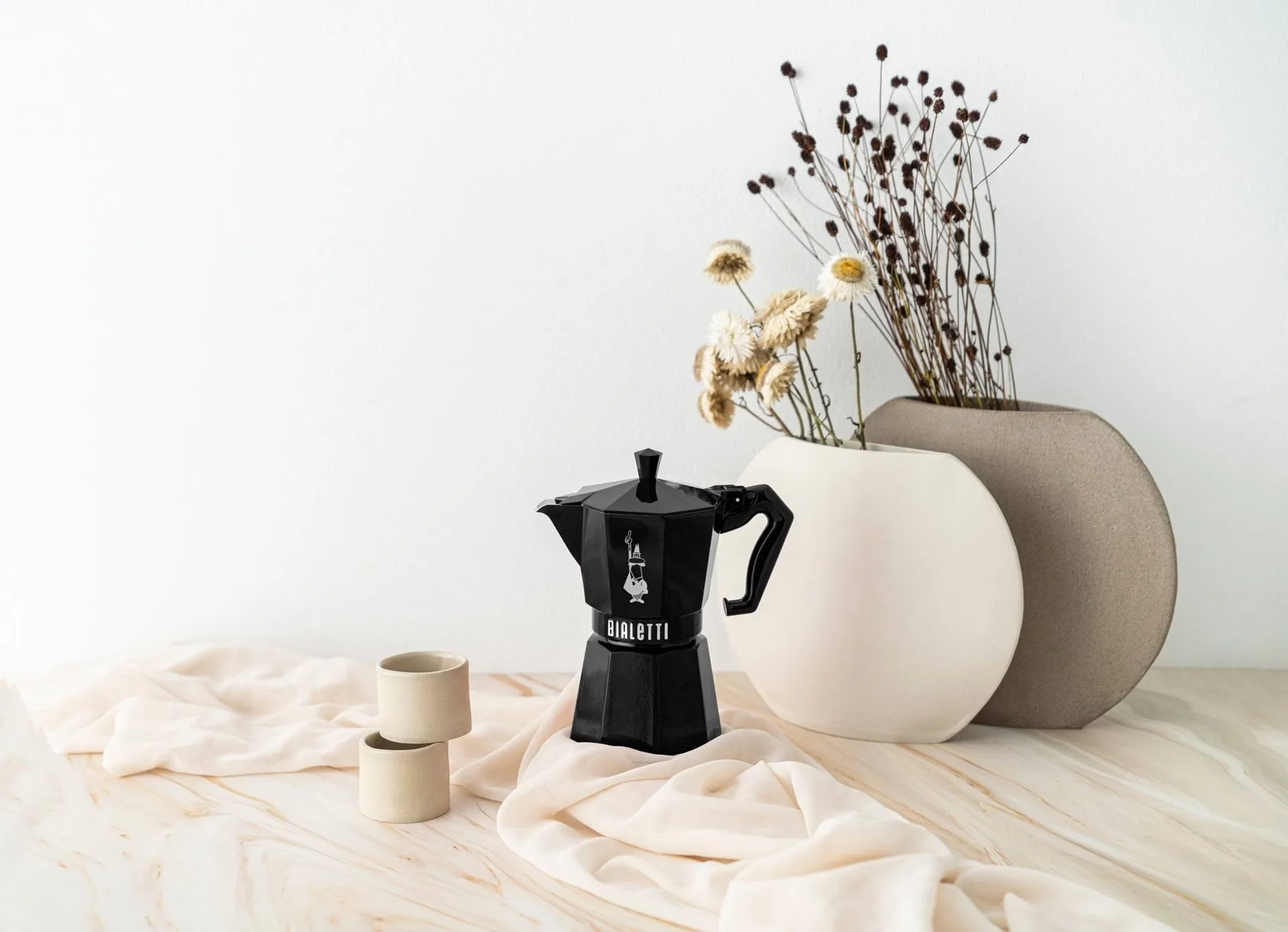 Bialetti exclusive mokabryggare, Svart, 6 koppar Bialetti