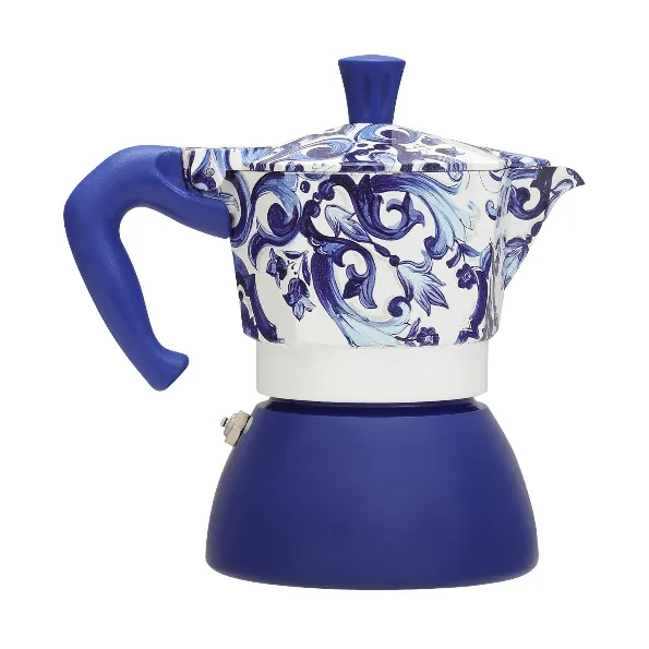 Bialetti x Dolce & Gabbana mokabryggare induktion, Mediterraneo, 4 koppar Bialetti