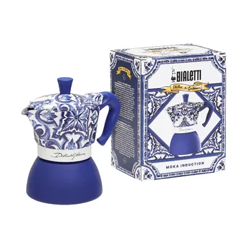 Bialetti x Dolce & Gabbana mokabryggare induktion - Mediterraneo, 4 koppar - Bialetti