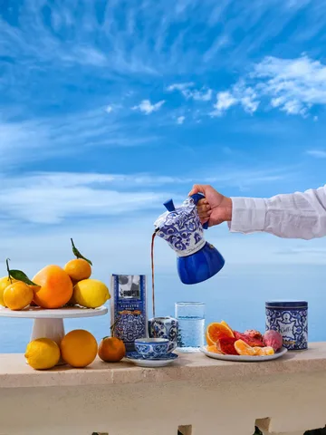 Bialetti x Dolce & Gabbana mokabryggare induktion - Mediterraneo, 4 koppar - Bialetti