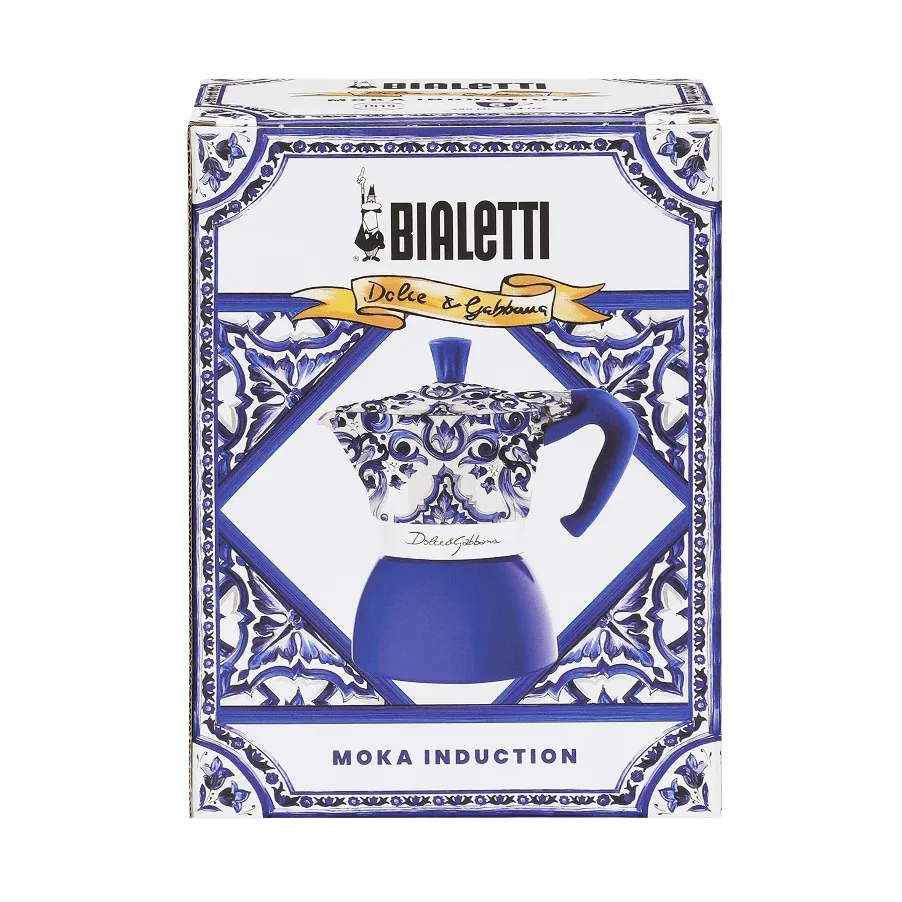 Bialetti x Dolce & Gabbana mokabryggare induktion, Mediterraneo, 6 koppar Bialetti