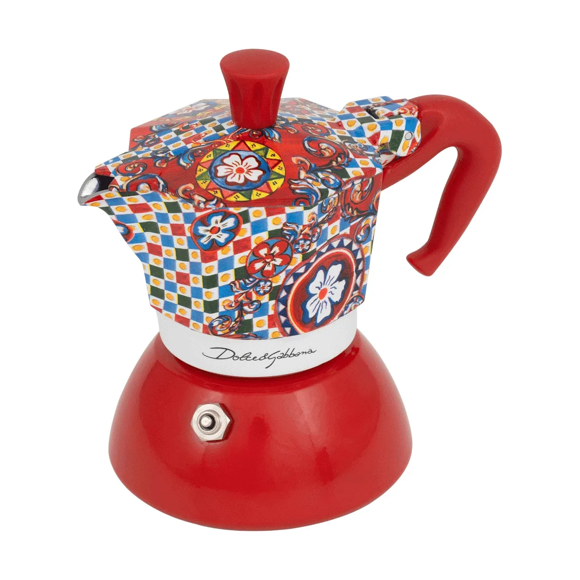 Bialetti x Dolce & Gabbana mokabryggare induktion, Sicilian cart, 2 koppar Bialetti