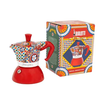 Bialetti x Dolce & Gabbana mokabryggare induktion - Sicilian cart, 2 koppar - Bialetti