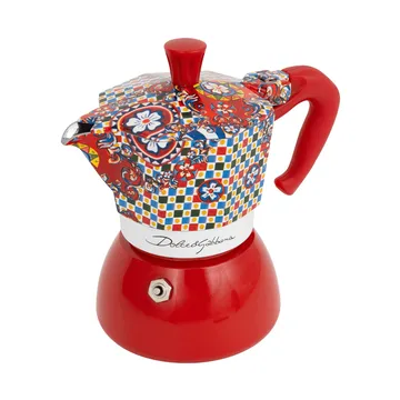 Bialetti x Dolce & Gabbana mokabryggare induktion - Sicilian cart, 4 koppar - Bialetti