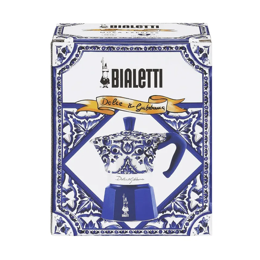 Bialetti x Dolce & Gabbana mokabryggare, Mediterraneo, 3 koppar Bialetti