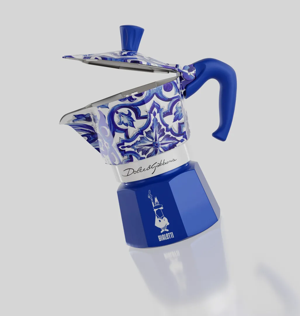 Bialetti x Dolce & Gabbana mokabryggare, Mediterraneo, 3 koppar Bialetti