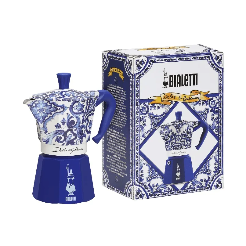 Bialetti x Dolce & Gabbana mokabryggare, Mediterraneo, 6 koppar Bialetti