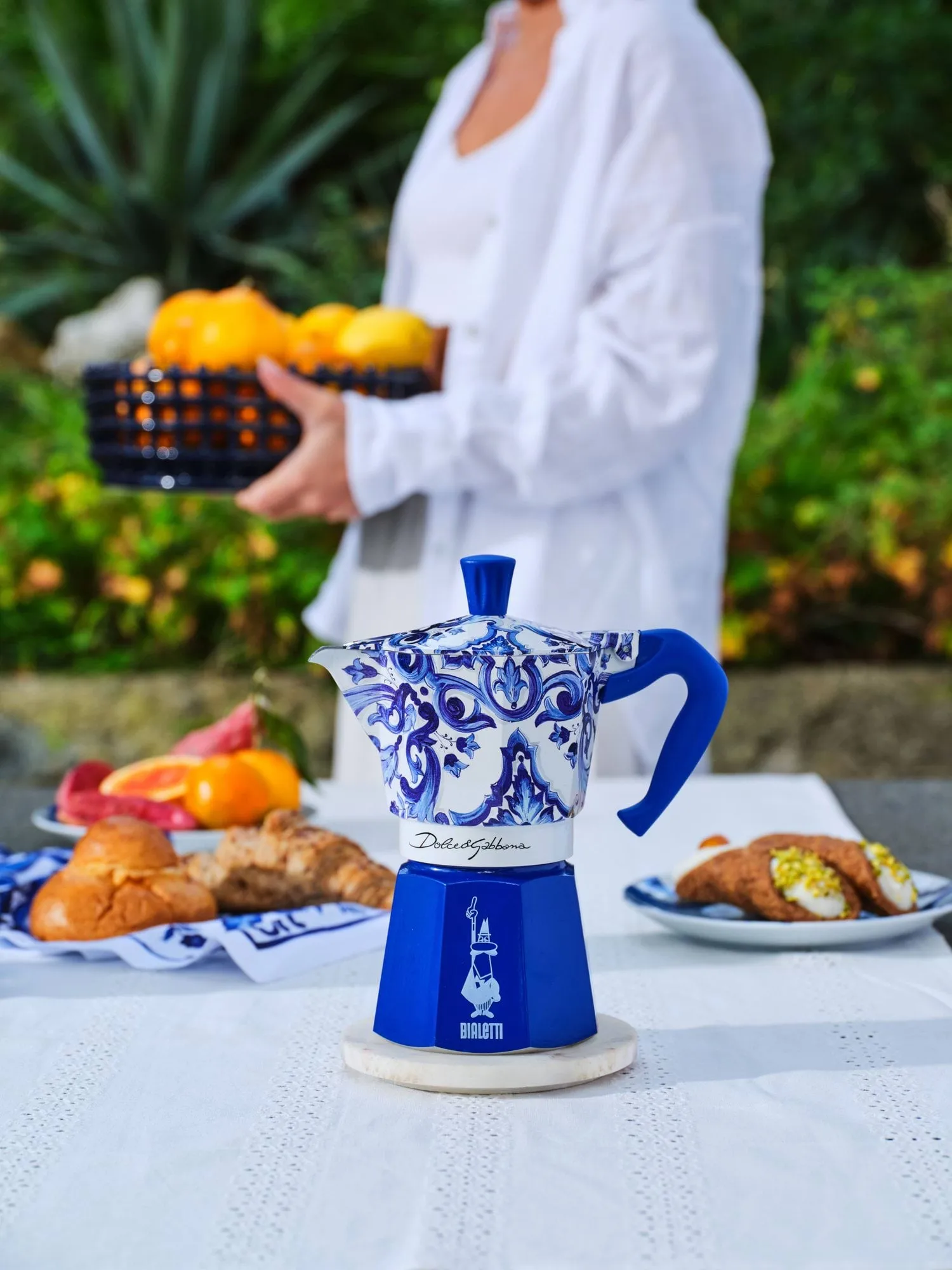 Bialetti x Dolce & Gabbana mokabryggare, Mediterraneo, 6 koppar Bialetti