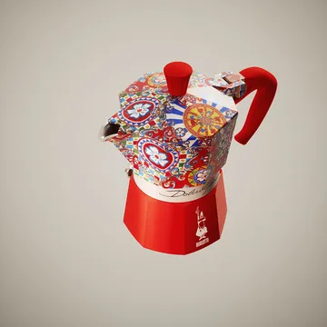 Bialetti x Dolce & Gabbana mokabryggare - Sicilian cart, 3 koppar - Bialetti