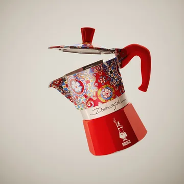 Bialetti x Dolce & Gabbana mokabryggare - Sicilian cart, 3 koppar - Bialetti