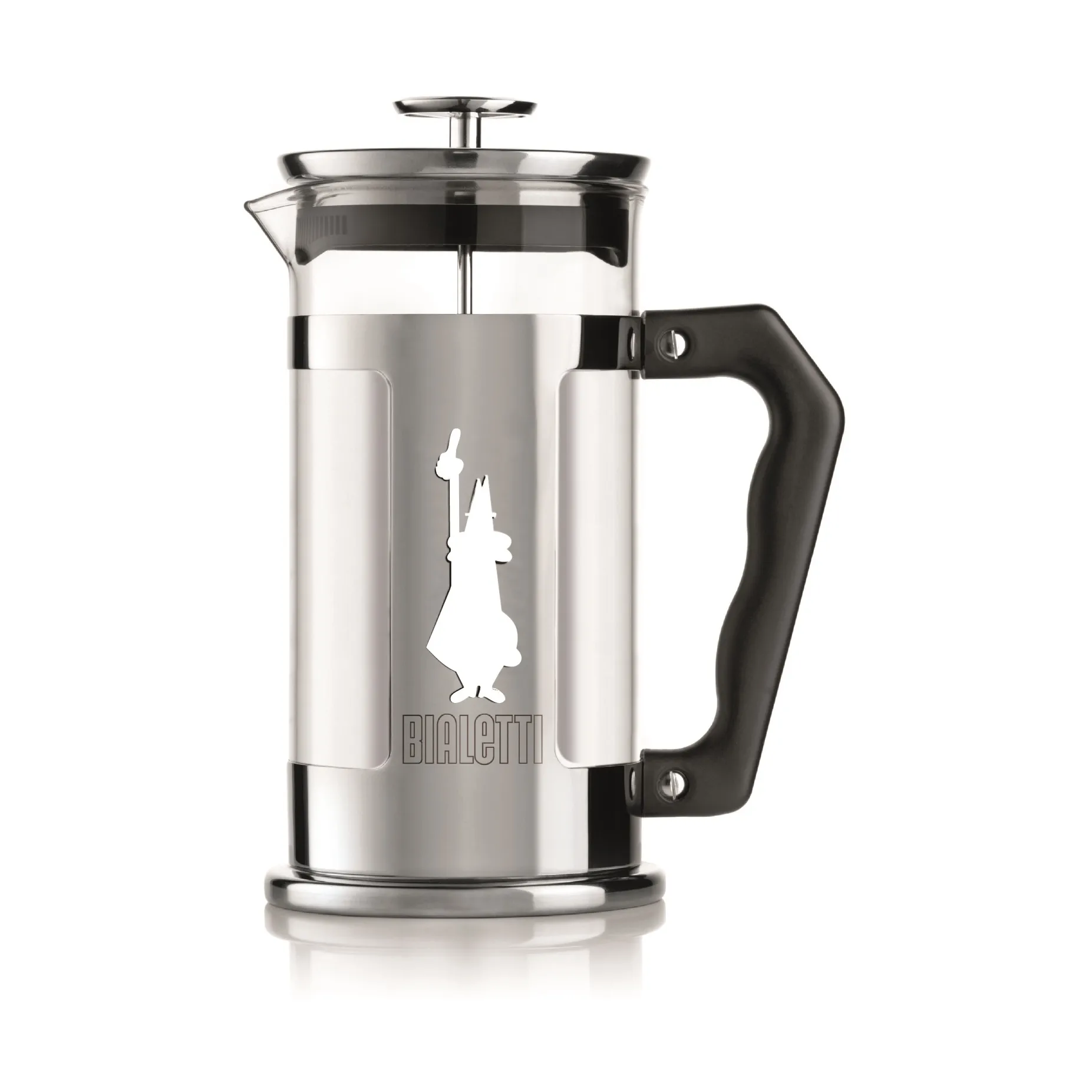 Preziosa kaffepress 8 koppar, Silver-svart Bialetti