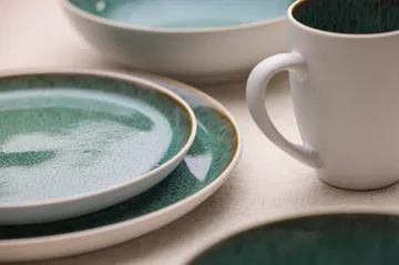 Bitz mugg gastro 30 cl - Vit-grön - Bitz