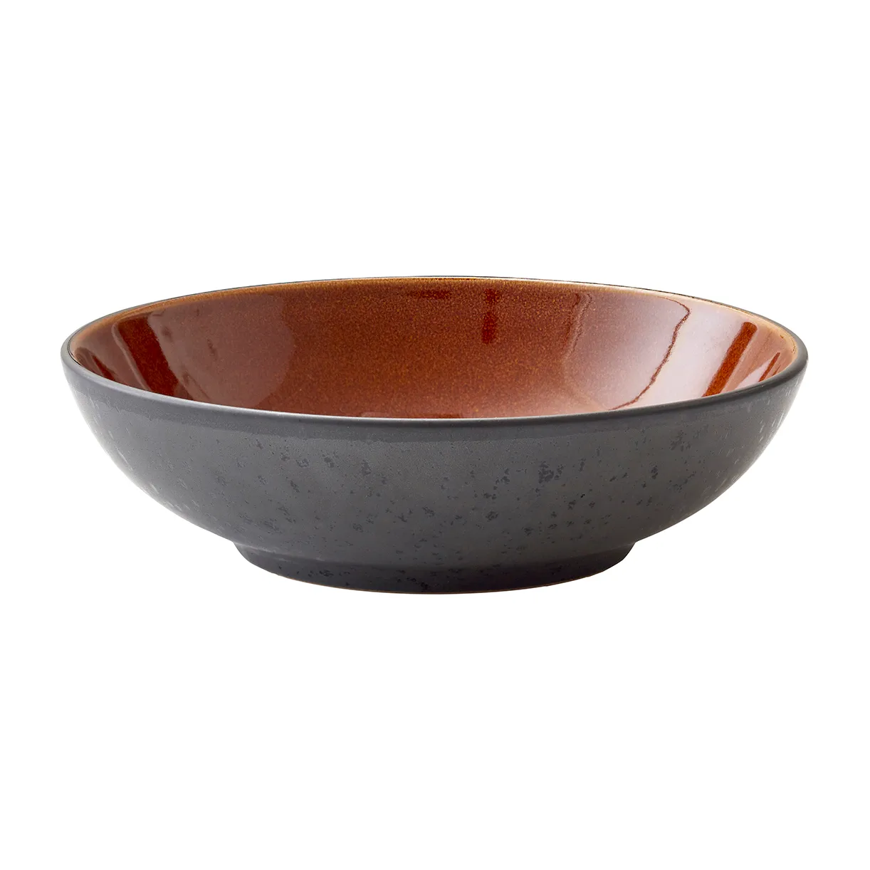 Bitz pastaskål Ø20 cm svart, Svart-amber Bitz