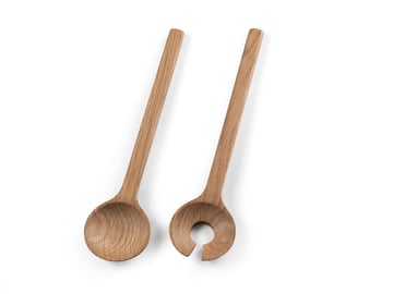 Läs mer om Bitz Bitz salladsbestick 24 cm Ek