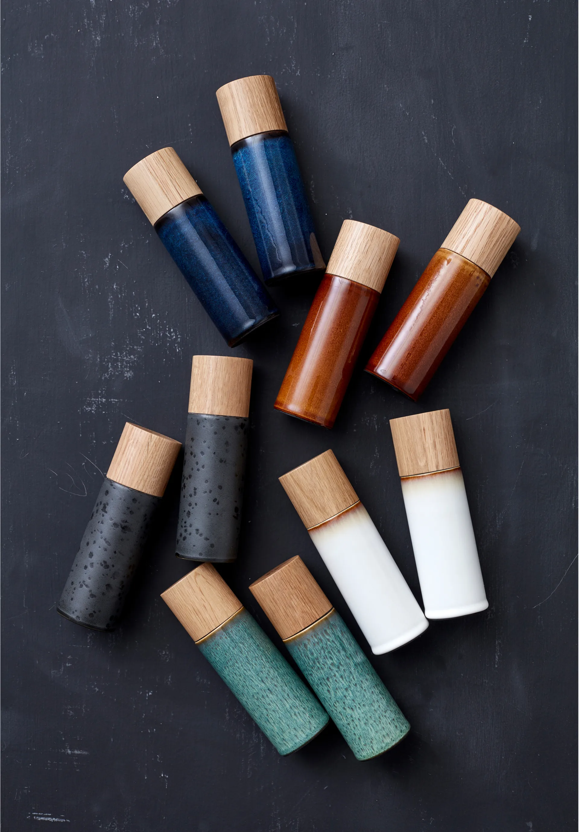 Bitz Salt - & Pepparkvarn 17 cm 2 delar, Grön Bitz