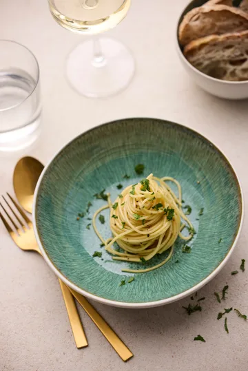 Bitz skål gastro Ø12 cm - Vit-grön - Bitz