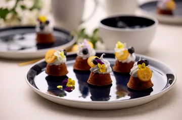 Bitz tallrik gastro Ø27 cm - Vit-mörkblå - Bitz