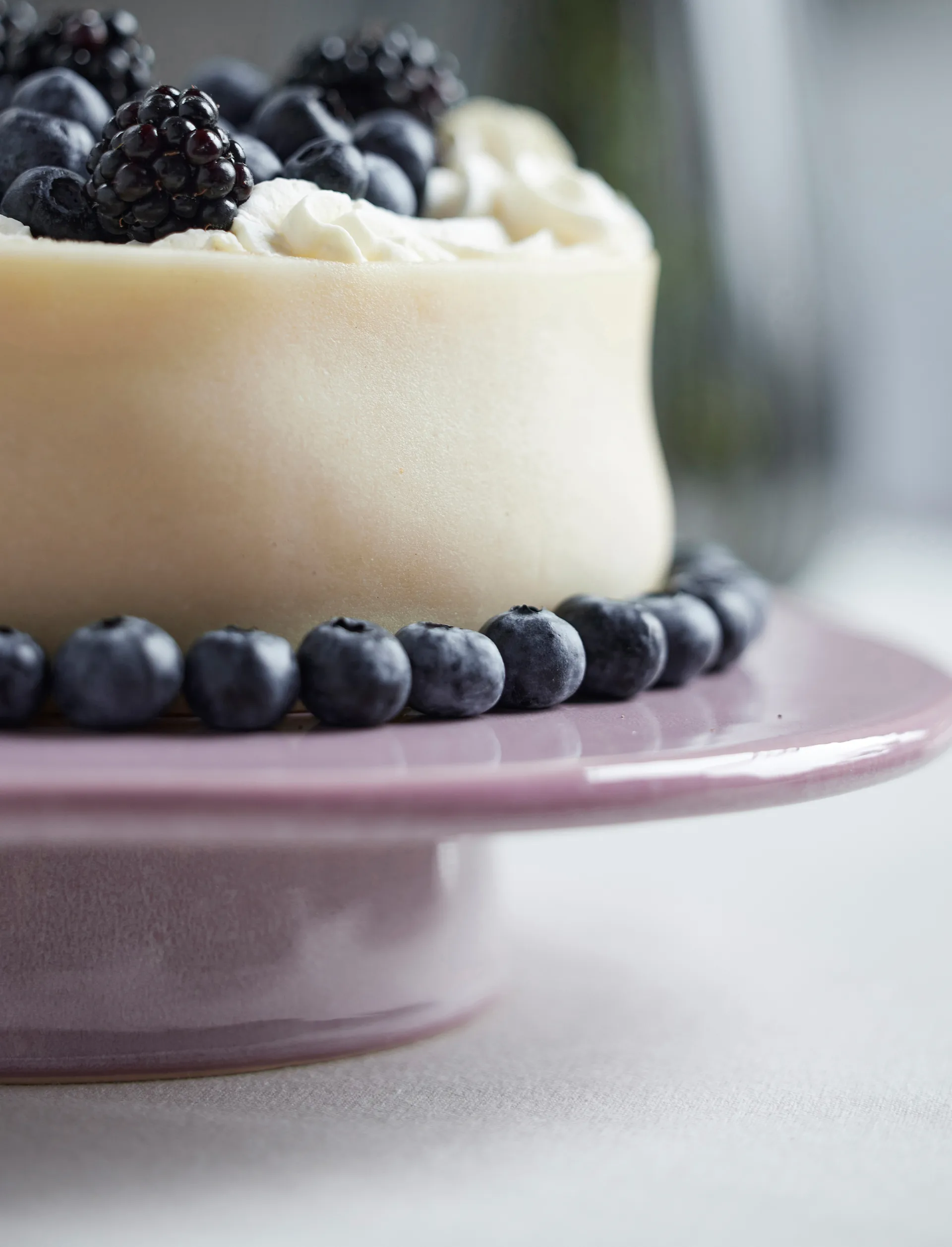 Bitz tårtfat på fot Ø30 cm, Light pink Bitz