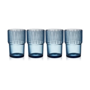 Läs mer om Bitz Kusintha caféglas 38 cl 4-pack Blue