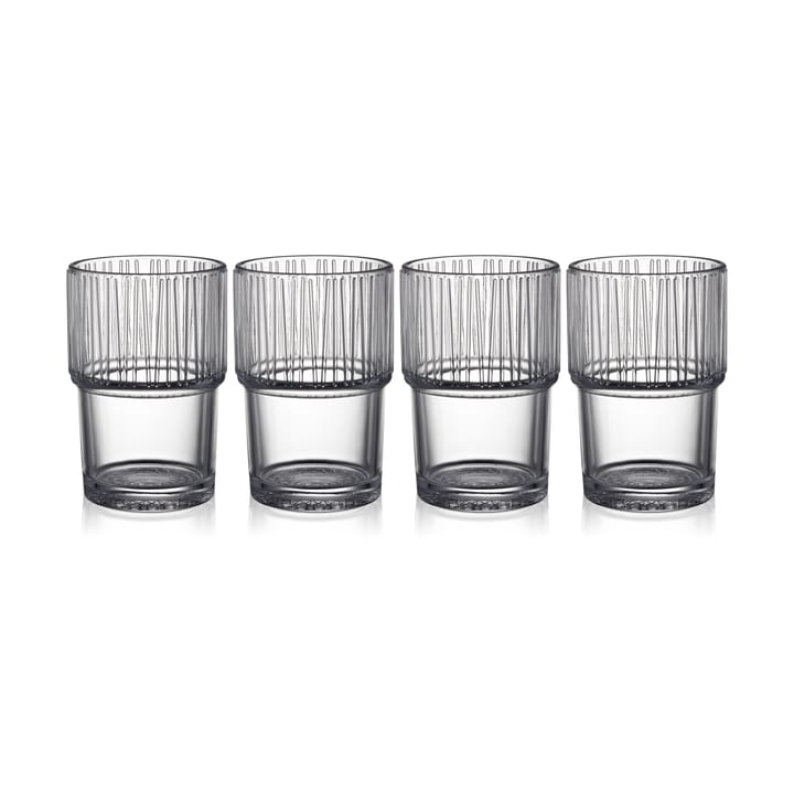 Kusintha caféglas 38 cl 4-pack - Clear - Bitz