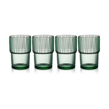 Läs mer om Bitz Kusintha caféglas 38 cl 4-pack Green