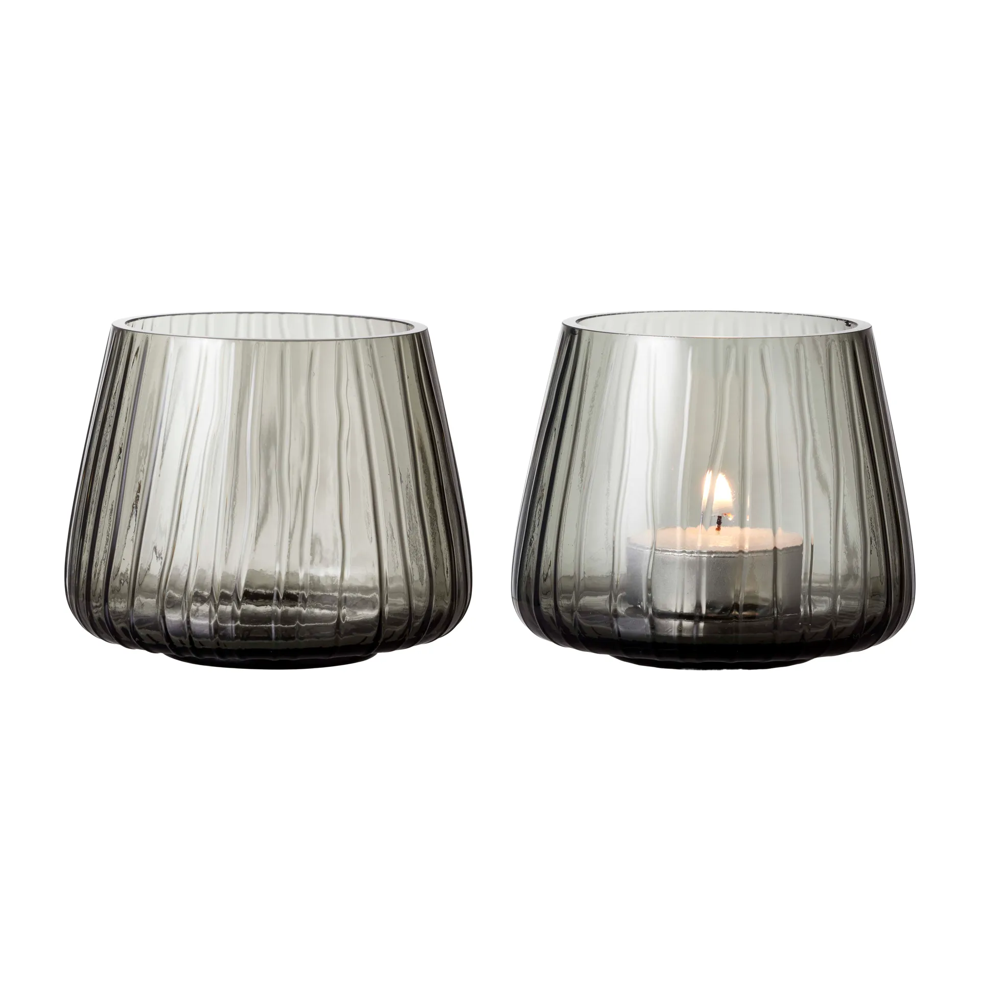 Kusintha värmeljusstake 7,5 cm 2-pack, Smoke Bitz