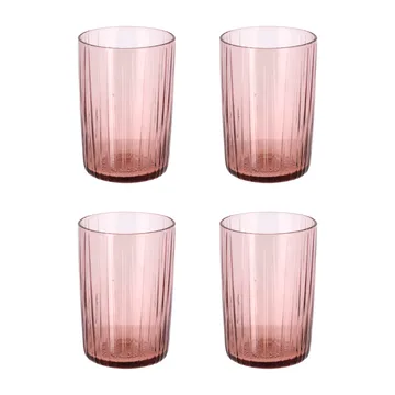Kusintha vattenglas 28 cl 4-pack - Pink - Bitz