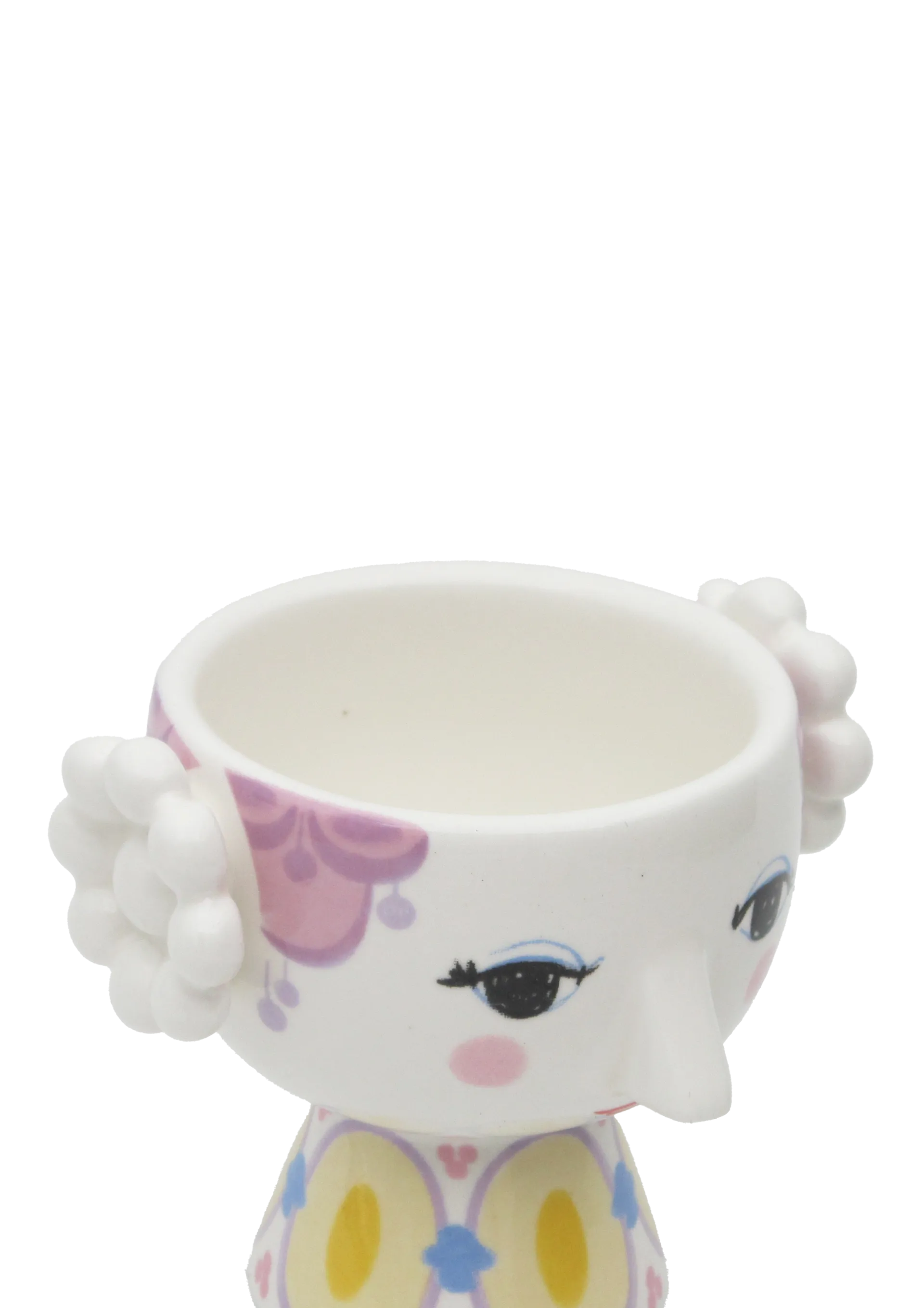 Eva ljuslykta Ø6,5 cm 2-pack, Gul-lavender Bjørn Wiinblad