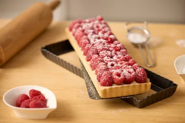 Blomsterbergs pajform rektangulär 35x11x2,6 cm - Dark grey - Blomsterbergs