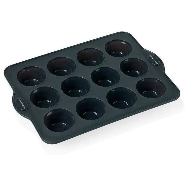 Muffinsform silikon 12 st, Grå Blomsterbergs