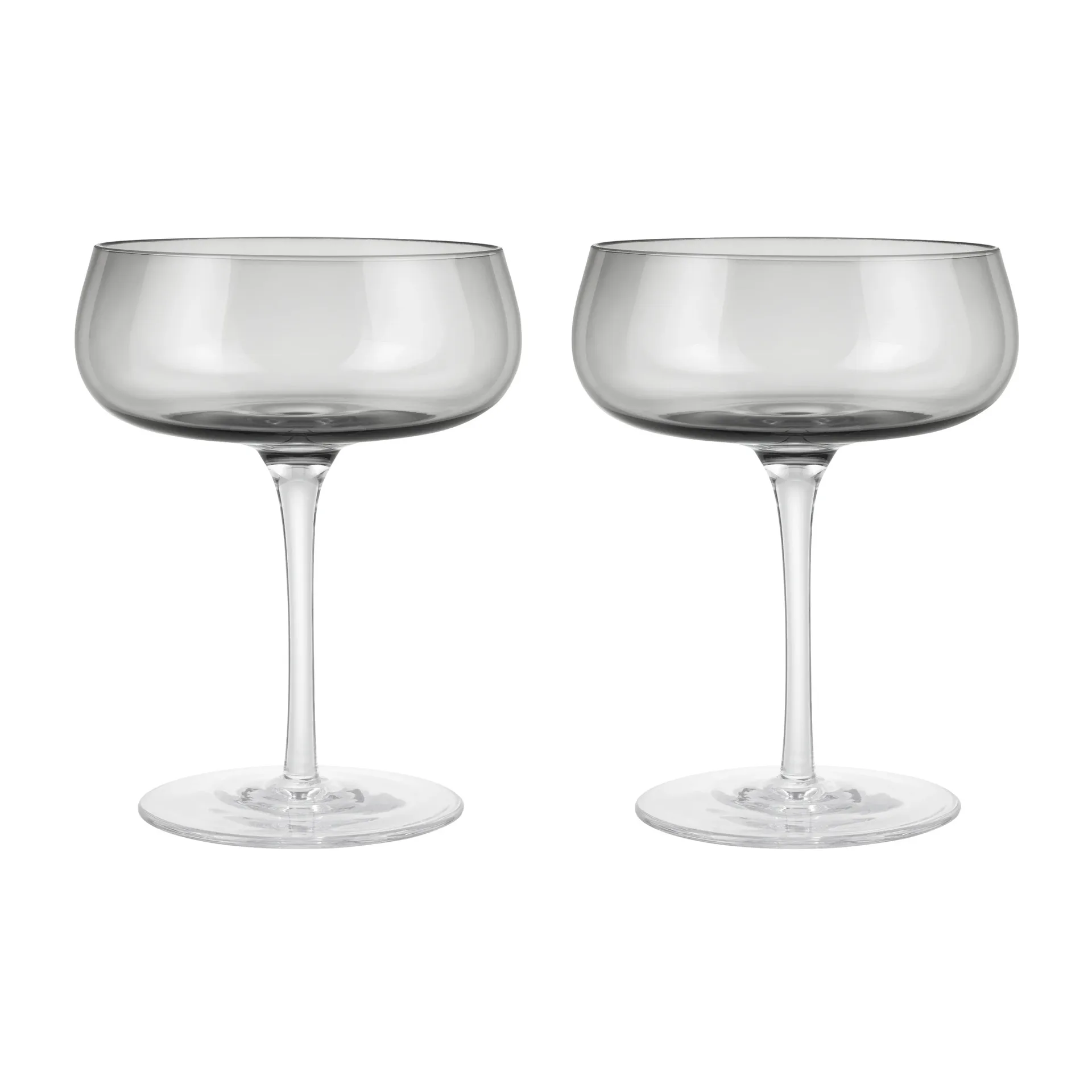 Belo champagneglas coupe 20 cl 2-pack, Smoke blomus
