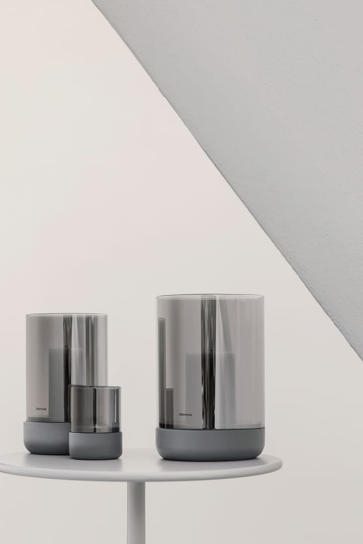 Calma ljuslykta Ø10 cm, Steel grey blomus
