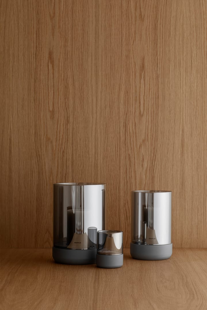 Calma ljuslykta Ø10 cm, Steel grey blomus