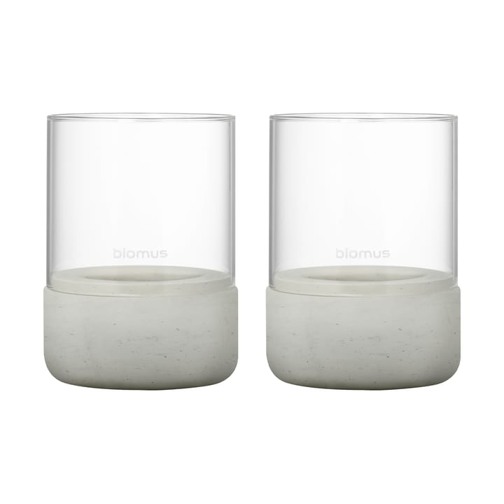 Calma ljuslykta Ø7 cm 2-pack - Light grey - Blomus