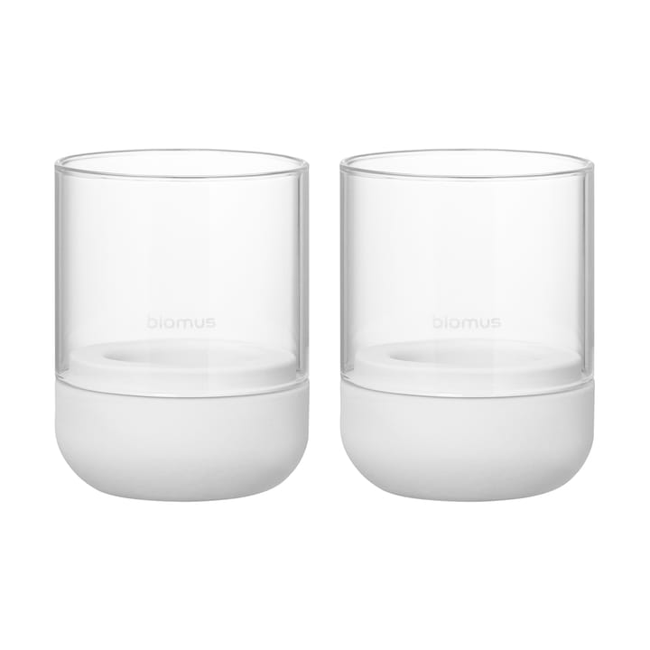 Calma ljuslykta Ø7 cm 2-pack - Lily white - Blomus