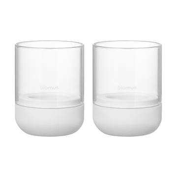 blomus Calma ljuslykta Ø7 cm 2-pack Lily white