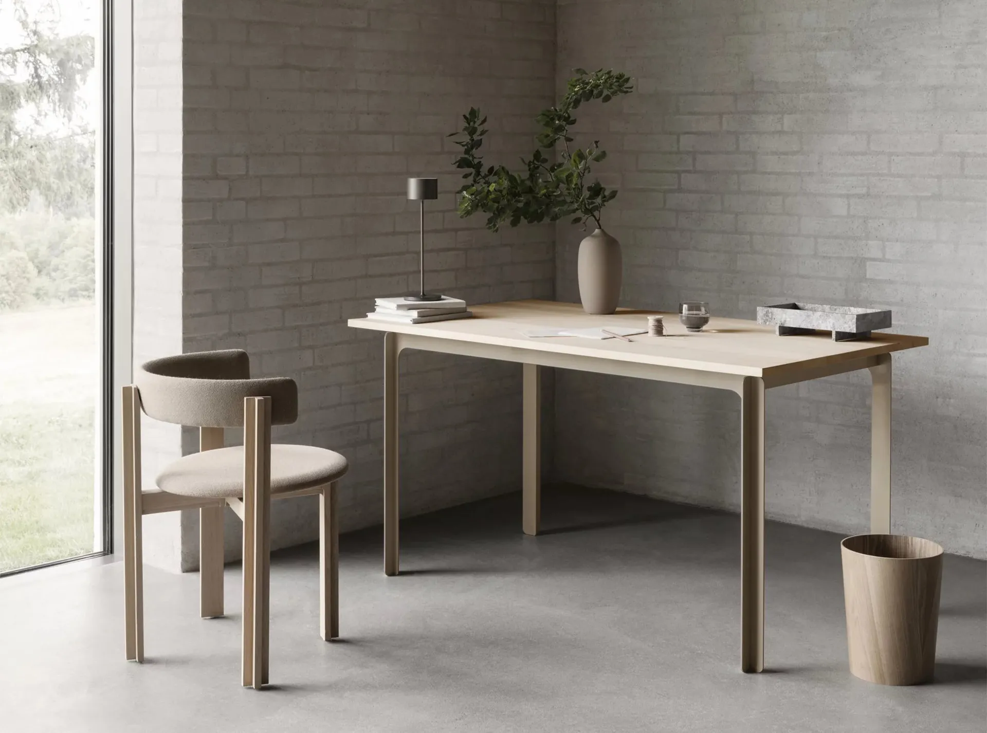 Farol mobil LED-lampa 33 cm, Burned Metal blomus