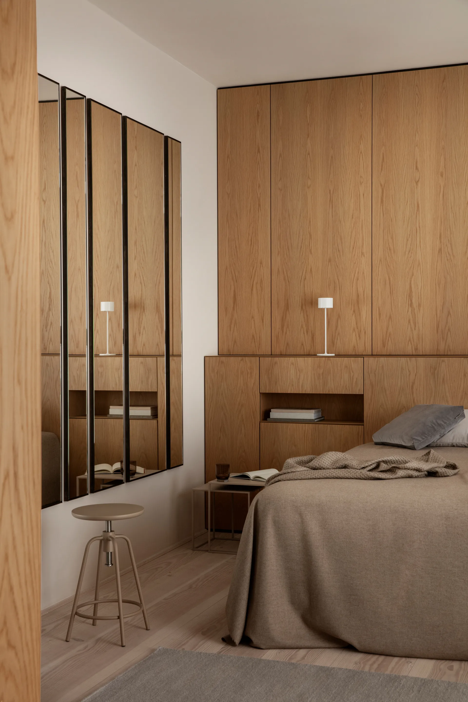 Farol mobil LED-lampa 33 cm, Vit blomus