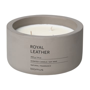 Läs mer om blomus Fraga doftljus 25 timmar Royal Leather-Satellite