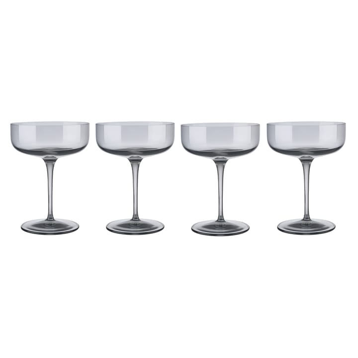 Fuum champagneglas coupe 30 cl 4-pack, Smoke blomus